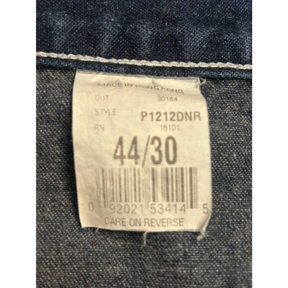 Berne Mens Dark Wash Workwear Carpenter Hammer Loop Jeans READ Size 44 (5104) - Picture 5 of 6